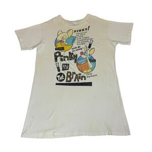 Vintage Pinky and the Brain Sleep T Shirt One Size Cartoon